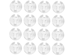 Kit Com 100 Contas Transparentes Para Cortinas Romanas, Cortinas De Rolo Verticais E Janelas, Com Conectores E Prendedores De Corrente.