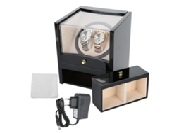 Caixa de relógio automática com rotação elétrica, motor 2+2 e display de luxo.