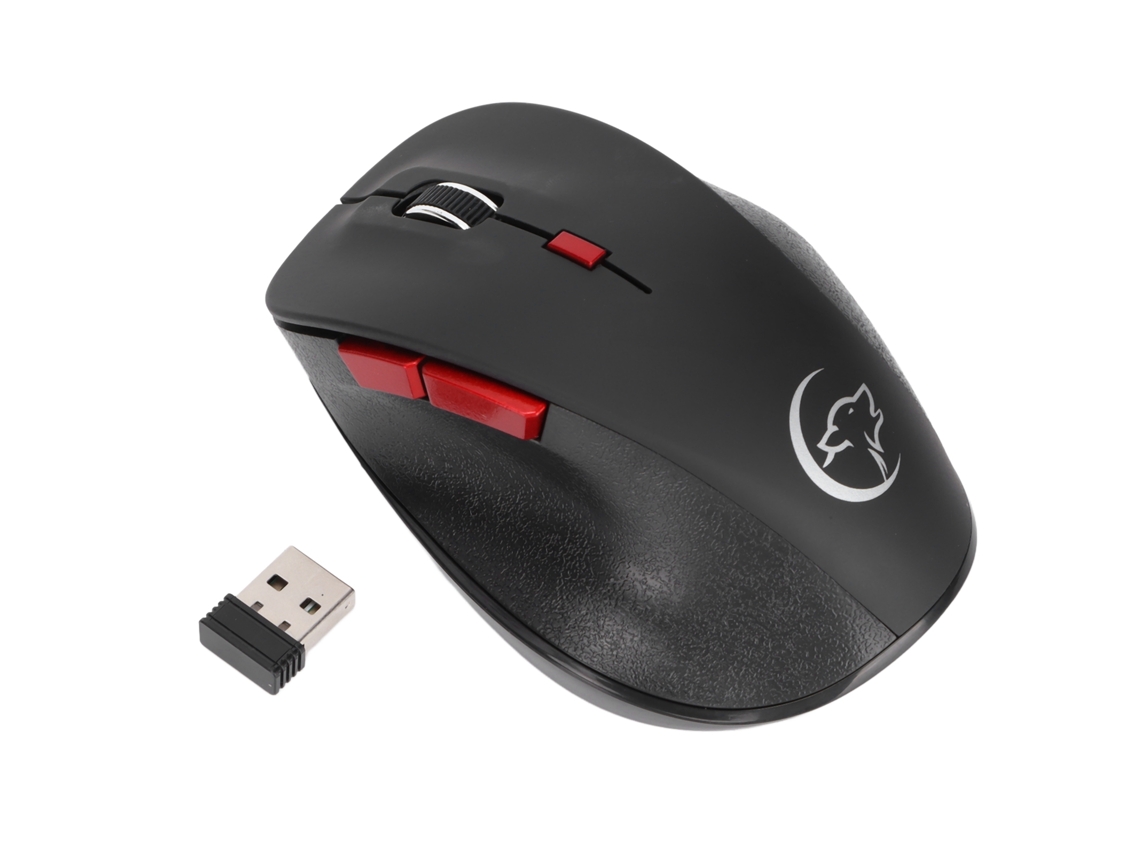 Aetheria mouse Sem Fio 2.4ghz 800 2400 Dpi 6 Botões Ergonômico para Escritório e Jogo Preto