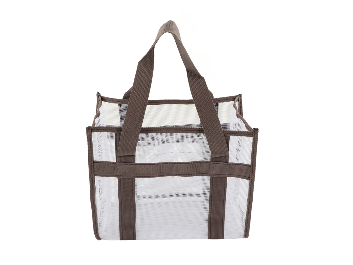 Bolsa De Malla Oxford Portátil Com Grande Capacidade Para Crianças, Ideal Para Praia, Piscina E Ambientes Exteriores, Para Guardar Conchas