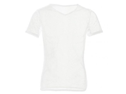 Camiseta Transparente De Malla Para Homens Com Manga Curta Sexy Verão Moda Casual Clube Roupas Esportivas Presente Blanco L