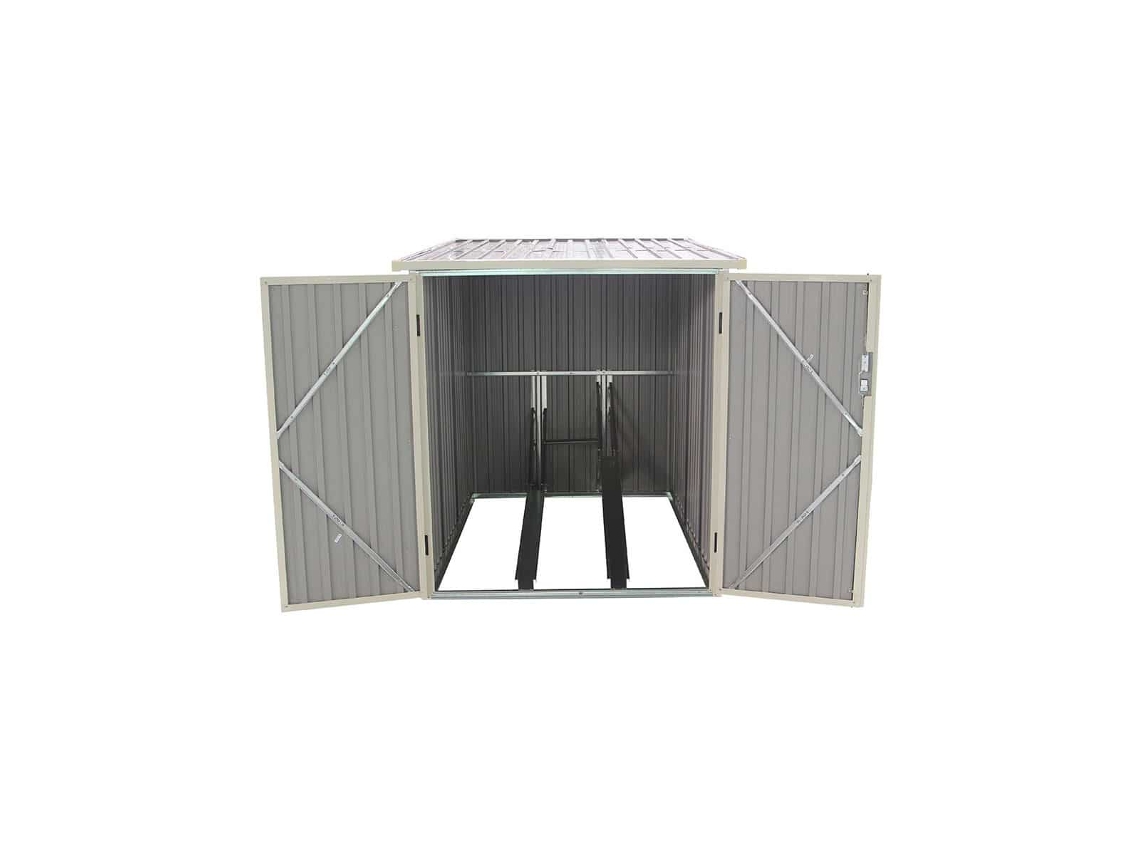 Abrigo de Metal GARDIUN Metálica Para Bicicleta Veloc I x2 2 81 m² 198x142x157 cm
