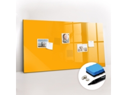 Quadro Magnético Cor Amarelo-ouro Para A Cozinha Espelharte (120x60 Cm)