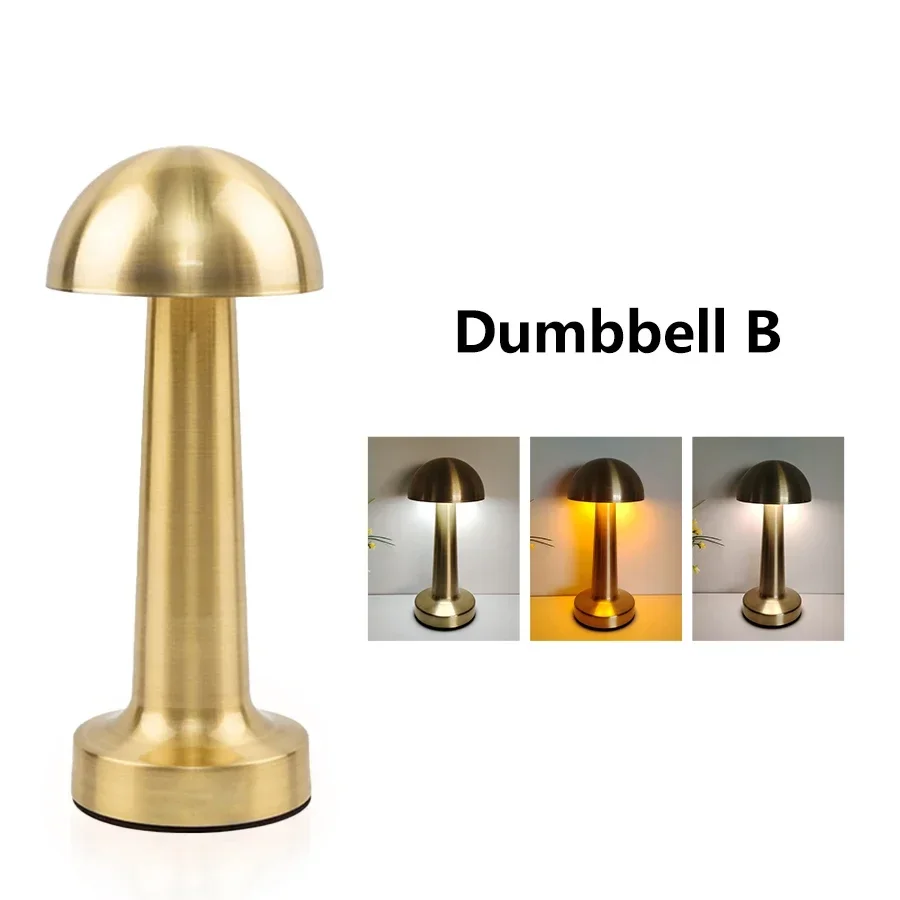 Candeeiro de Mesa Led, Candeeiro Decorativo Sensível Ao Toque, Luz Noturna Recarregável, Adequado para Mesas de Bar e de Centro. MDUG (b)