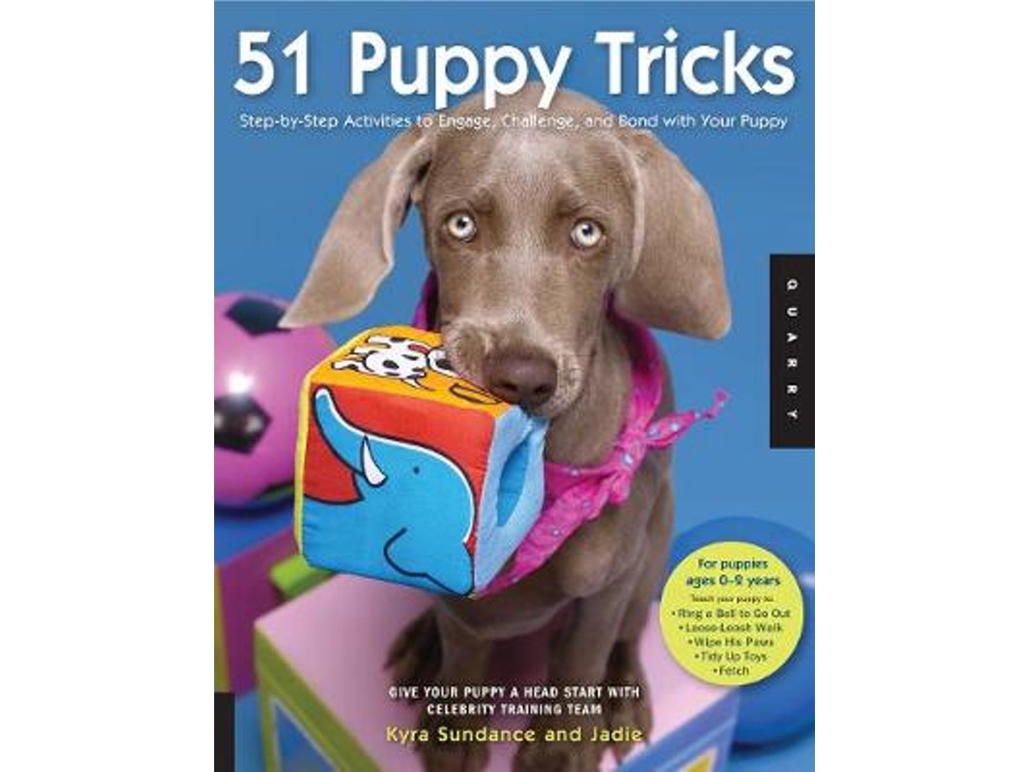 Livro 51 Puppy Tricks de Kyra Sundance e Jadie (Inglês)