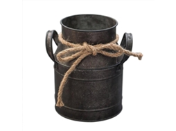 Vaso De Metal Alto Retro Resistente Para Flores Casa