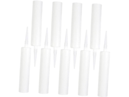 Cartucho Vazio para Pistola de Calafetagem, 300ml, Branco Tubos de Calafetagem de Plástico Recarregáveis e Vazios. SFUSHOS