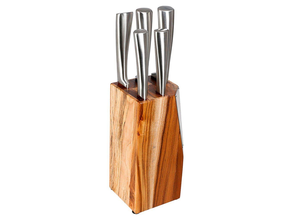 Five Simply Smart Bloco de Madeira com 5 Faca de Cozinha