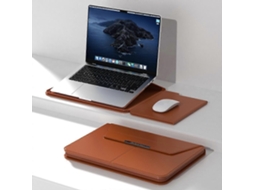 Bolsa Multifuncional Para Laptop Em Pu Com Suporte Magnético, Divisórias Internas E Função De Mouse Pad. Olysi Shop
