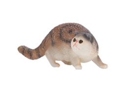 Mali modelo de Gato Simulação Cute Decorativo de Mesa Presente Brinquedo Cinza
