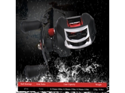 Molinete de Pesca Baitcast Alta Velocidade 7.2:1 17+1 Rodamentos Esquerda/Direita S/MARCA