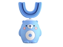 Escova De Dentes Elétrica Infantil De Silicone Com Ponta Em Formato De U, Modelo Papanicolaou Para Treinamento.