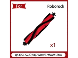 Adequado para aspirador de pó Q5+ S7// Max/s7maxv Ultra P10/p10 Pro Acessórios Escova principal Escova de borracha de substituição