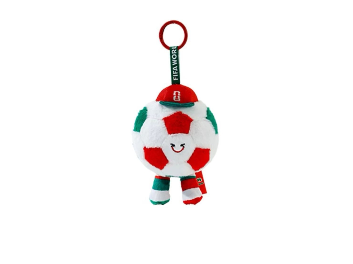 Chaveiro peluche bola México Copa do Mundo 2026, macio, colecionável, presente STELASPLEN