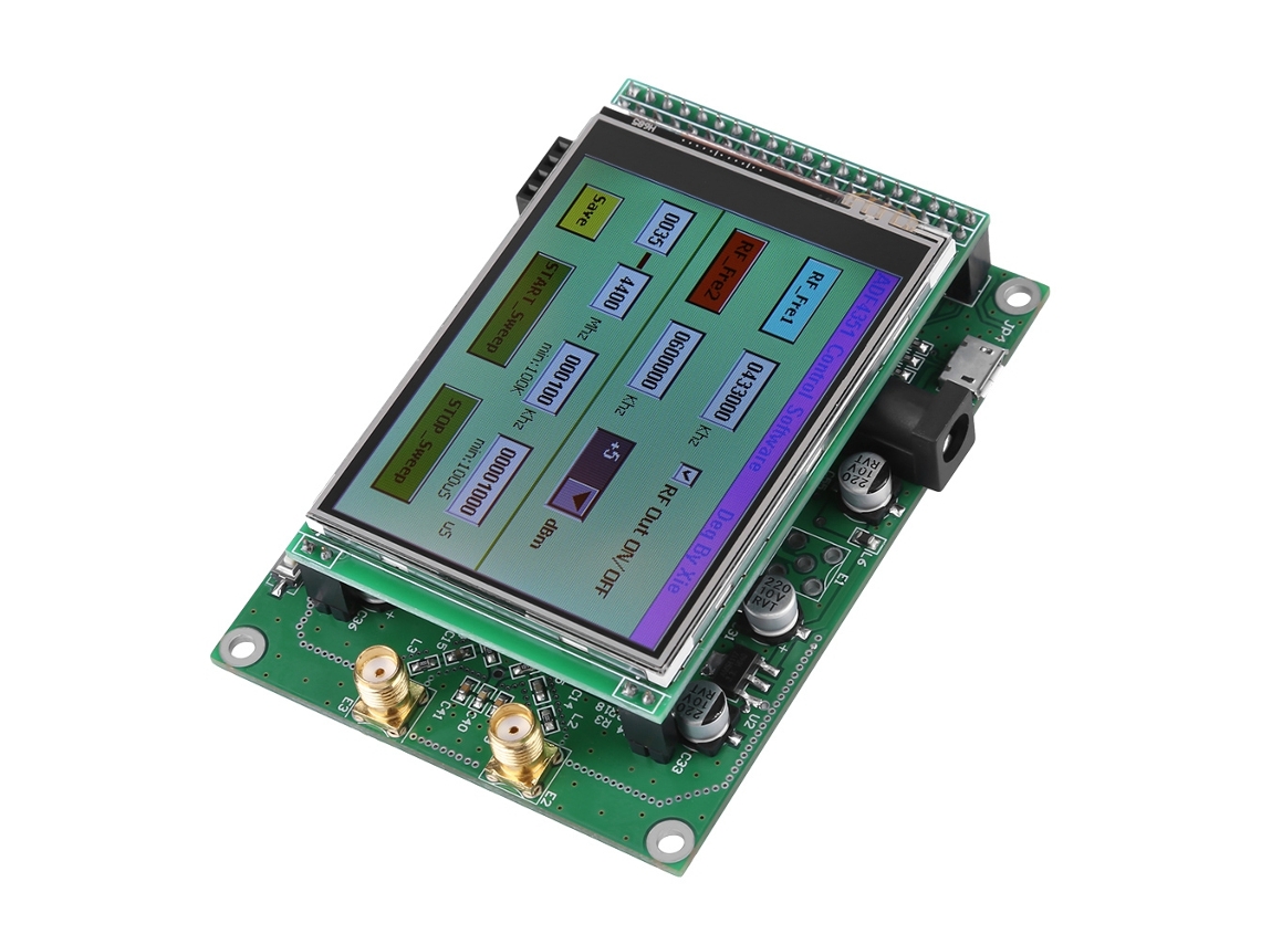 Placa Gerador Sinal Rf 35m-4.4g Com Stm32 Tft Lcd