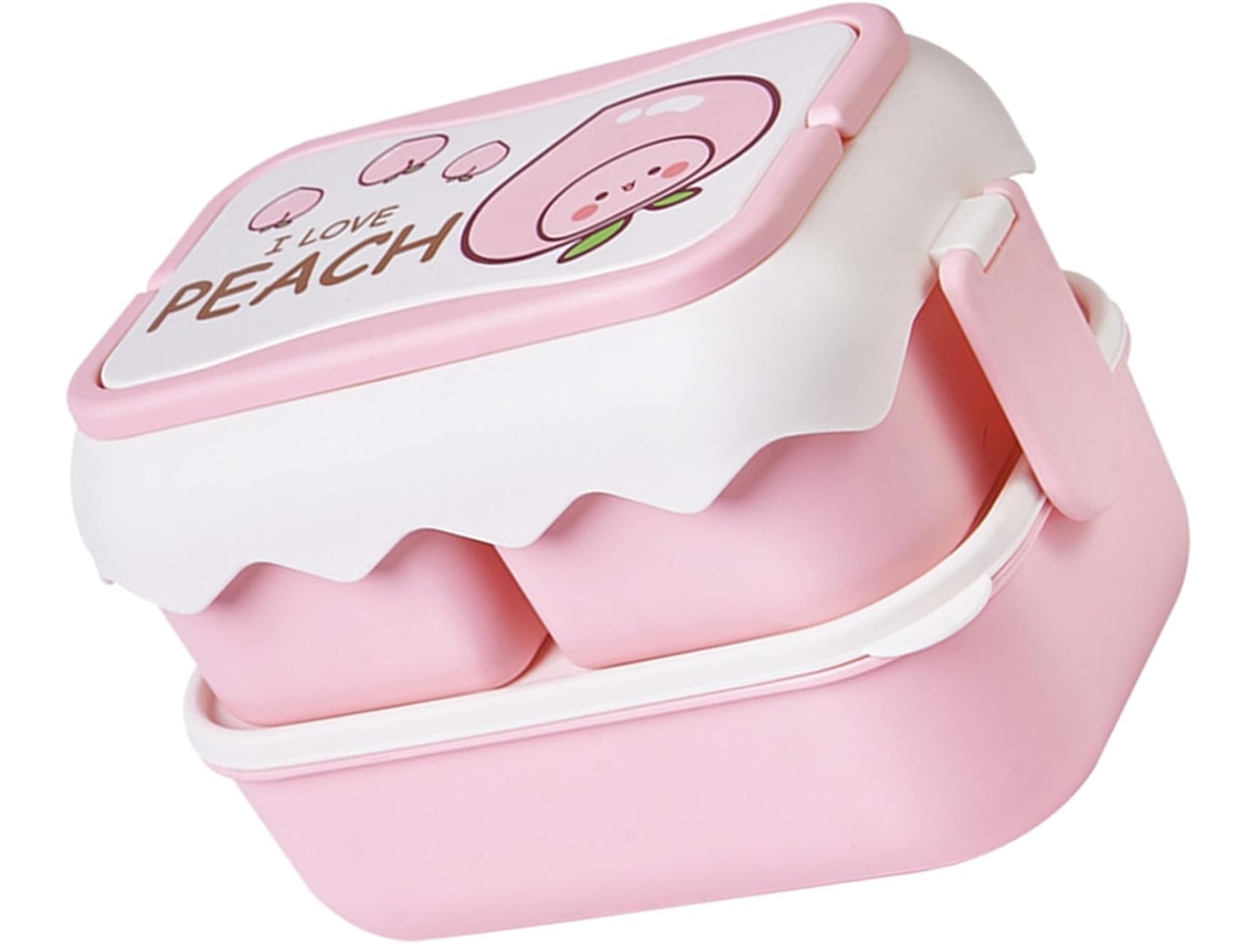Lancheira Escolar, Recipiente De Plástico Impermeável Com Compartimento