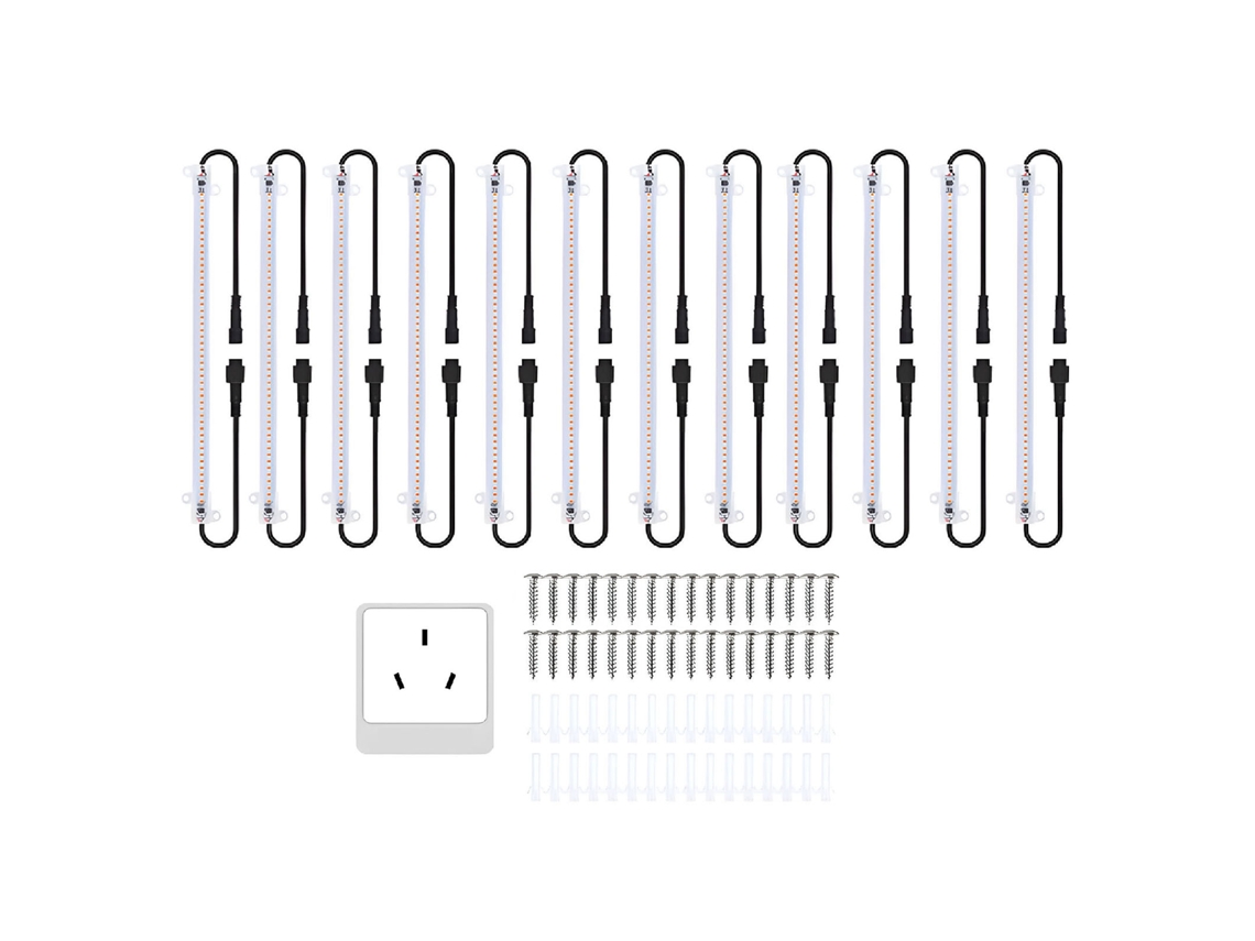 Fitas Led De Crescimento 12 Polegadas Para Plantas Interiores 12 Pacotes