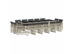 Garden Dining Set, Garden Dining Sets Vidaxl Cinzeto Rattan / Vime (n/a)