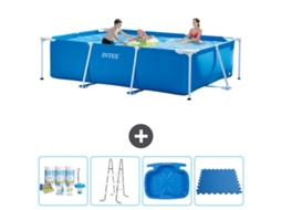 Intex Piscina Com Estrutura Retangular - 300x200x75 Cm - 5-peças S30186