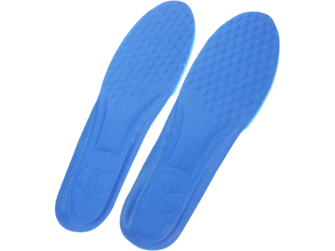 Palmilhas Esportivas Para Tênis De Basquete, 3 Pares Azuis, Alta Elasticidade E Absorção De Suor Para Uso Diário Na