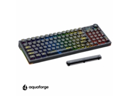 Teclado Mecânico Rgb Preto Transparente