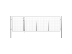 Garden Gate, Garden Gates Vidaxl Prateado Aço (350 X 75 Cm)