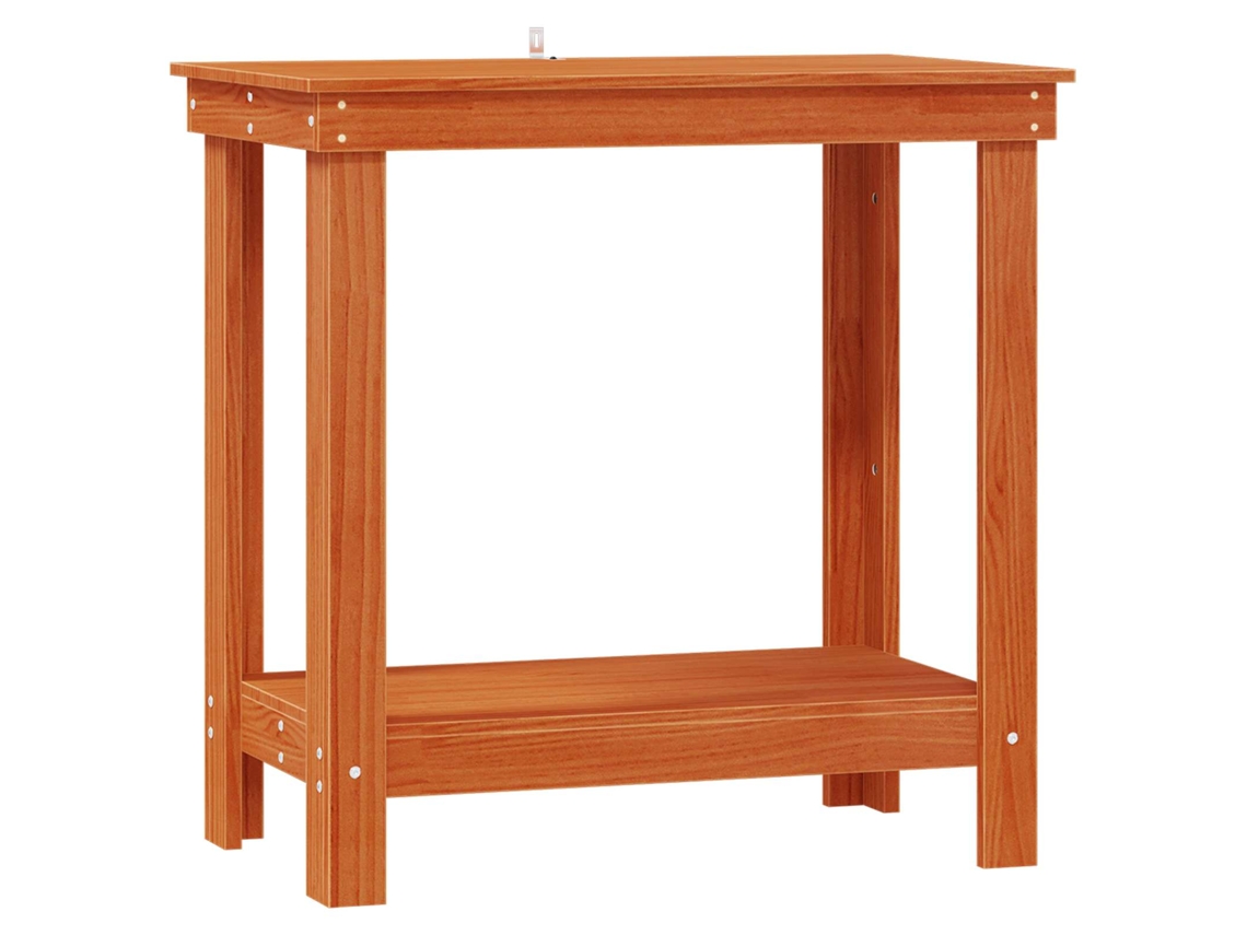 Bancada de Trabalho Castanho Cera 80 X 50 X 80 Cm MAISON EXCLUSIVE