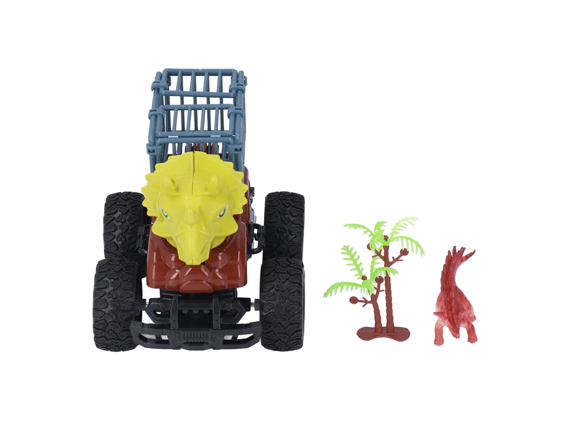 Primerox brinquedo Caminhão Transporte Dinossauro Inércia Portas Móveis para Crianças 3+ Anos