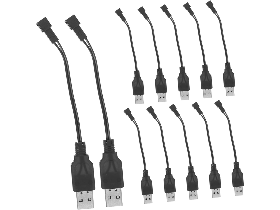 Pacote Com 12 Cabos Usb-c Curtos Para Carregamento Rápido E Estável