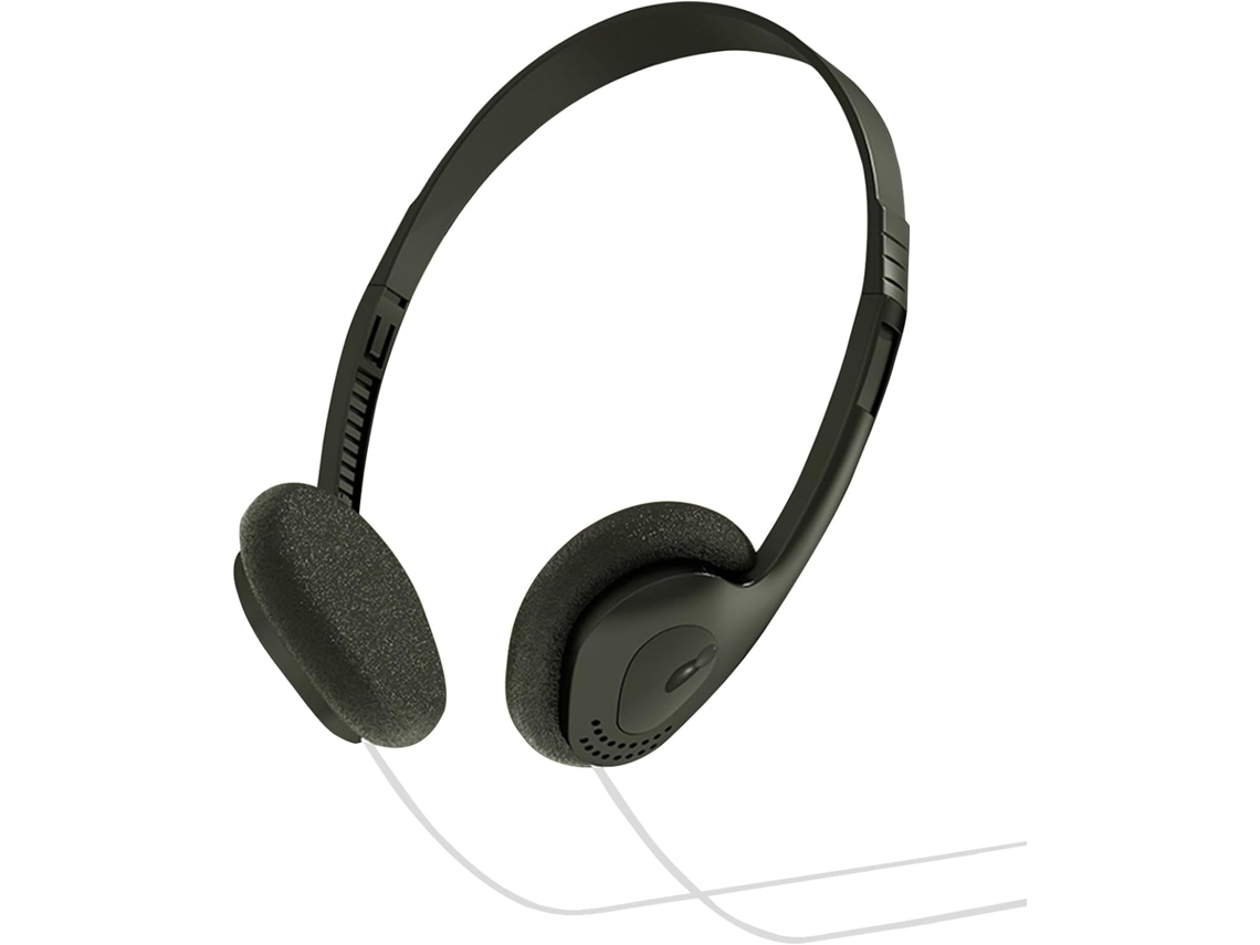 Fone De Ouvido Retrô Supra Auricular Com Fio E Som Estéreo