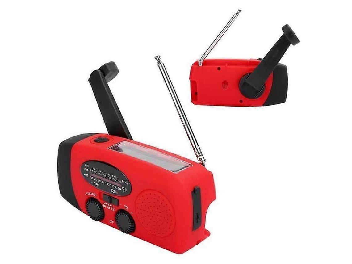 Rádio de emergência solar, manivela, bateria 2000mAh, GOKOCO