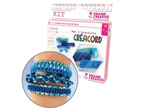 Kit Créacord - pulseira - Oceano - Créacord Azul