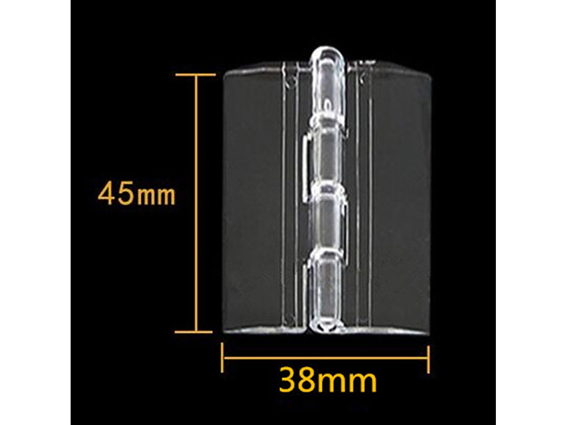 Conjunto De 10 Dobradiças Dobráveis Duráveis Em Acrílico Transparente