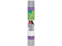 Glitter Iron-On CRICUT Silver M3 (30x48cm - 3 Folhas)
