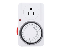 Tomada Com Temporizador Mecânico Laxiscreed 24h Para Padrão Eua 125v - Ideal Para Automatizar Ligações