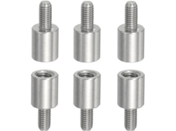 Parafusos Espaçadores Patikil, 6 Peças, Rosca Macho M5x10mm Para Fêmea M6x12mm, Aço Inoxidável 304, Redutores De Rosca