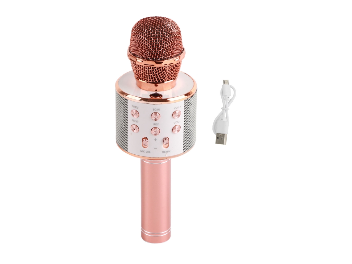 Microfone sem fio para karaokê portátil EOOCOO com Bluetooth, conexão para Ktv doméstico