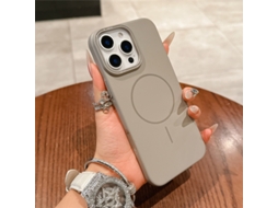 Capa Para Iphone 17 Air Em Policarbonato Com Sucção Magnética Macia E Toque Suave, Acabamento Fosco.