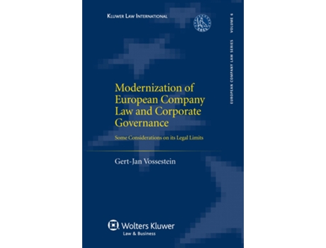 Livro Modernization of European Company Law and Corporate Governance de Gert-Jan Vossestein (Inglês - Capa Dura)