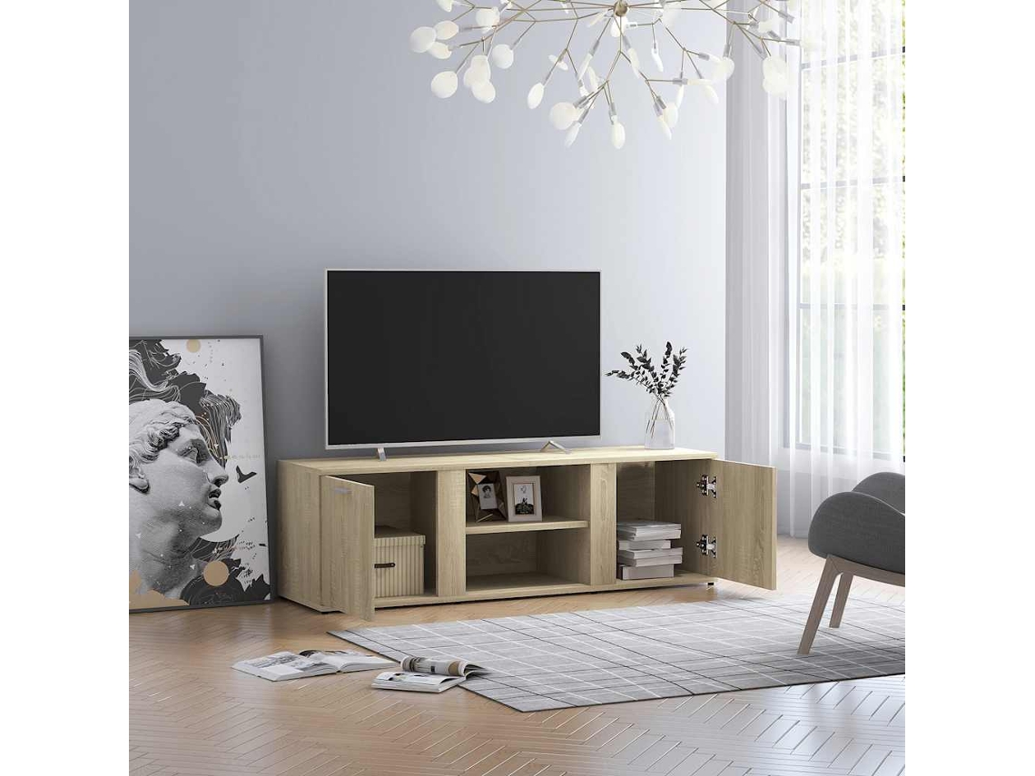 Vidaxl Móvel de Tv 120x34x37 Cm Derivados de Madeira Carvalho Sonoma