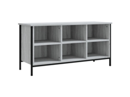 Shoe Cabinet, Shoe Cabinets Vidaxl Cinzeto Madeira Processada (100 X 35 X 50 Cm)
