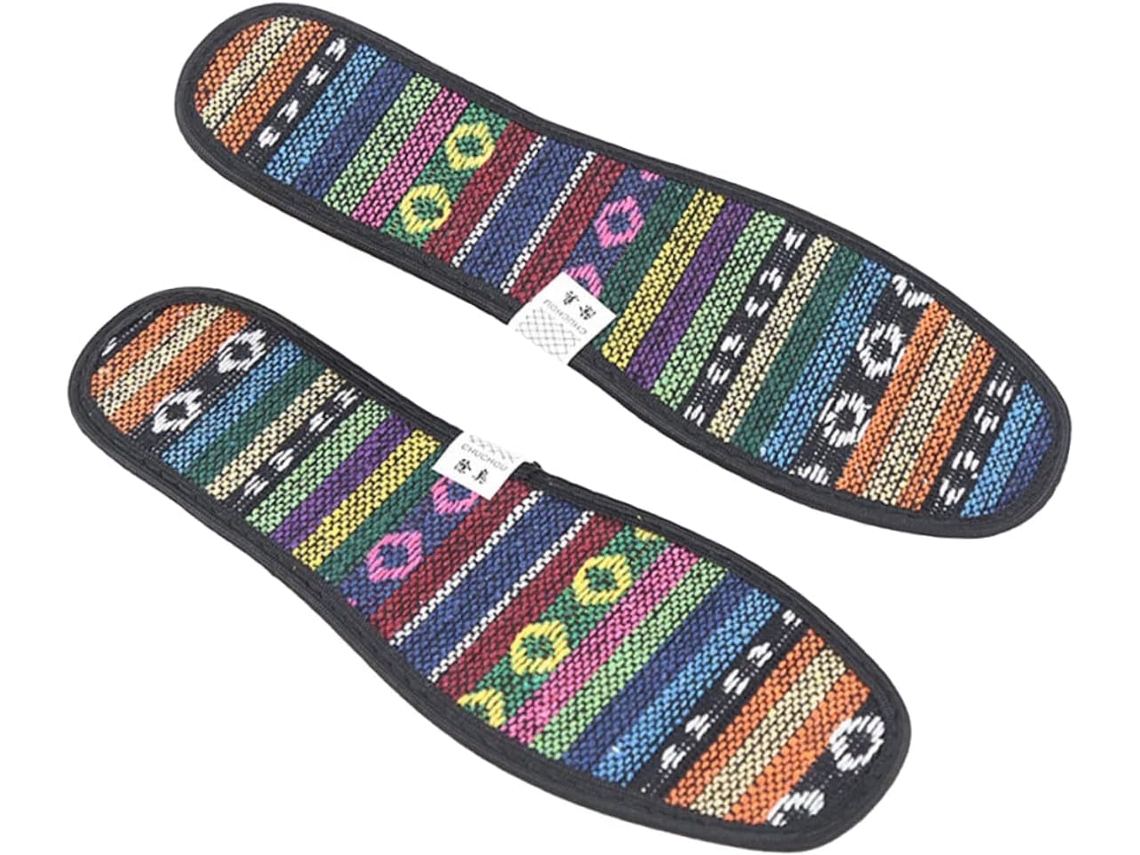 Plafope 3-pares De Palmilhas Bordadas Femininas, Respiráveis E Absorventes De Suor Em Bambu, Ideais Para Atividades