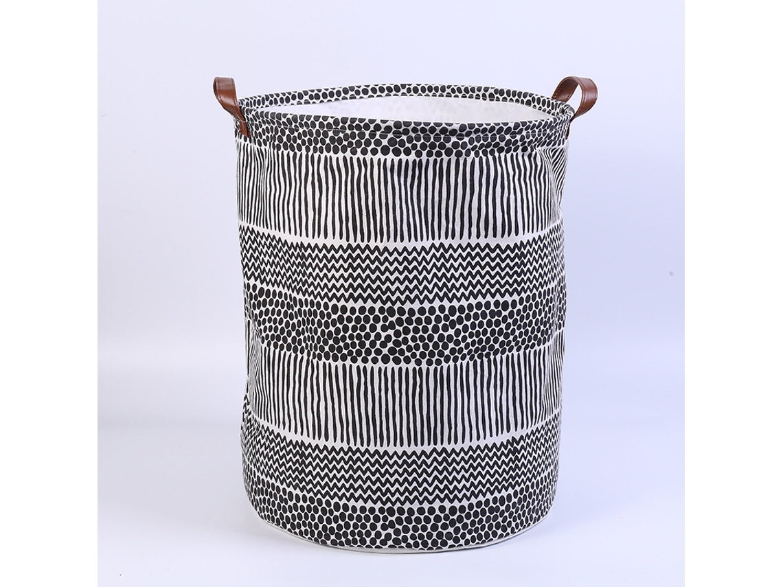 Cesto De Roupa Suja Independente Para Armazenamento Com Tampa De Cordão, Dobrável E Resistente