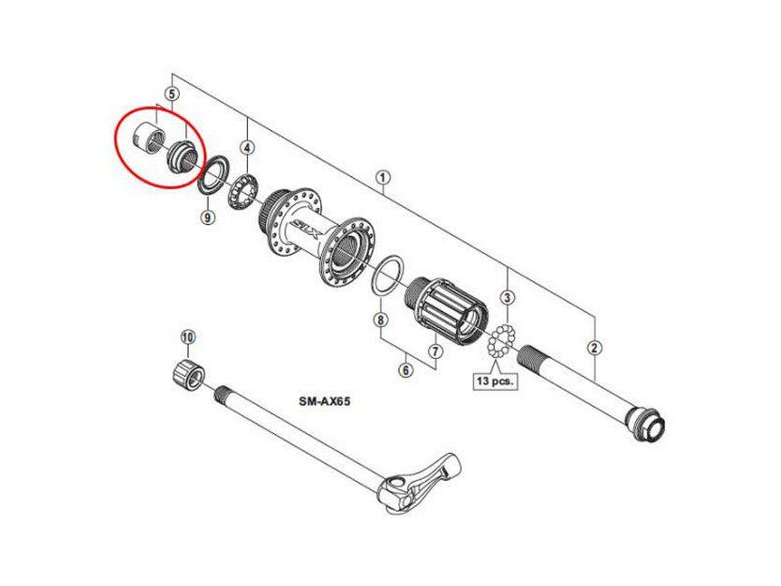 Shimano Cone Left Rear Rx31 R12