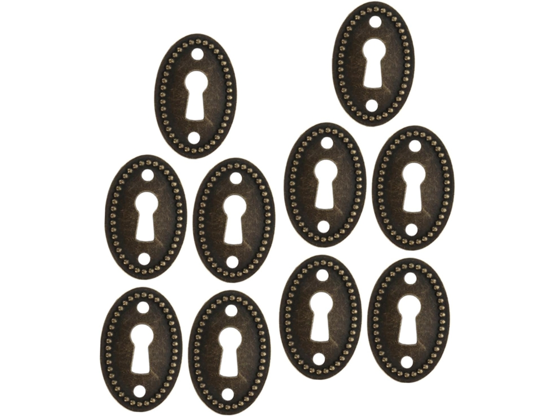Inoomp Conjunto De 10-tampas Ovais Para Fechaduras Armários E Paredes Em Liga Zinco Com Design Decorativo Inspiração
