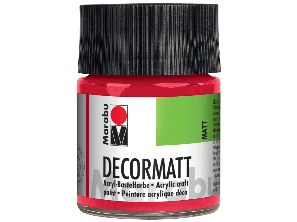 Tinta Acrílica MARABU Decormatt Azul Celeste 50 Ml em Copo