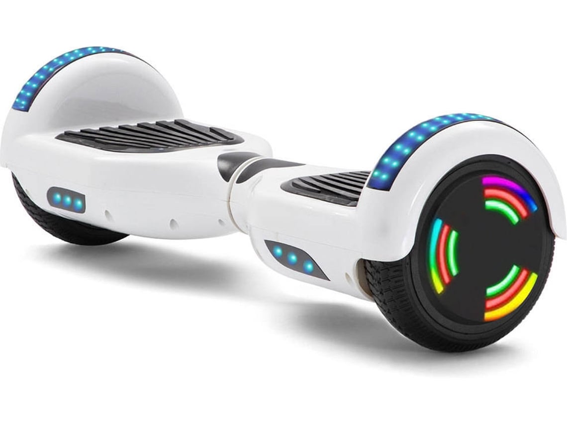 Hoverboard ERIDES TLTL5 Branco (Coluna BluetoothAutonomia 3060 min Velocidade Máx 12 km/h