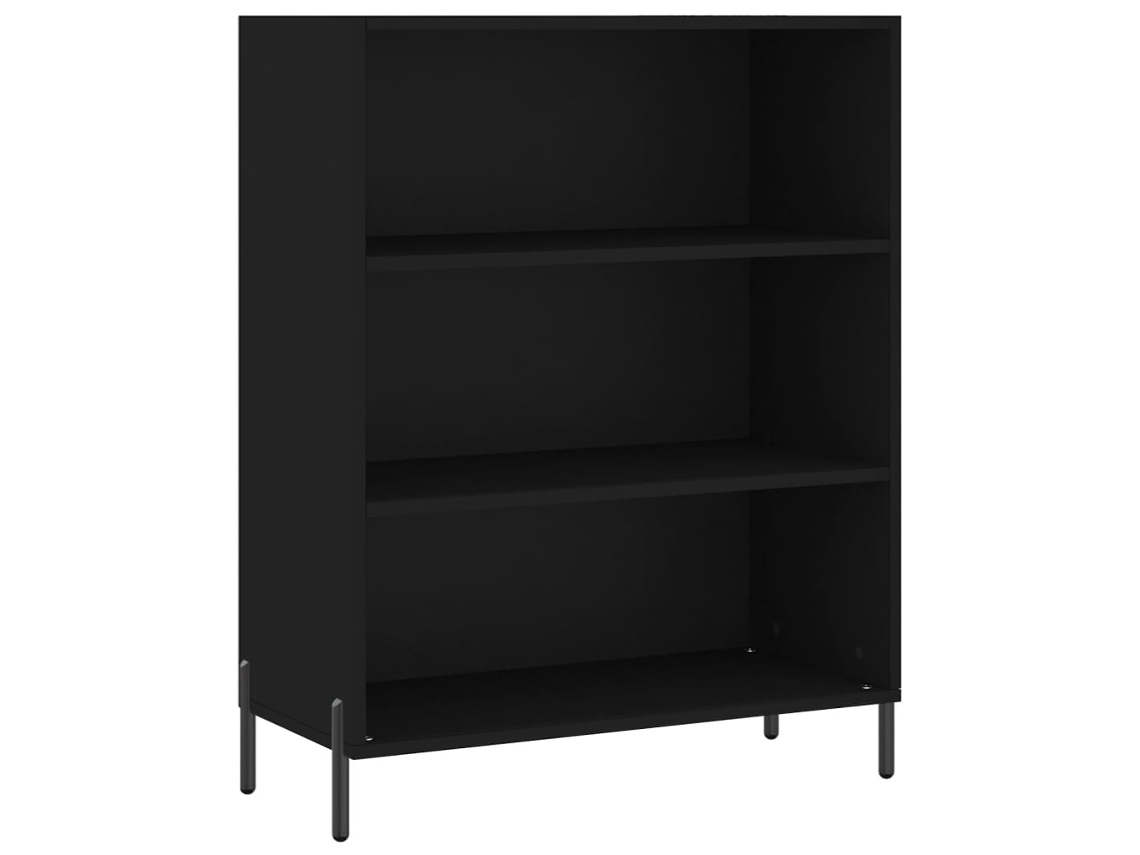 Armário C/ Prateleiras MAISON EXCLUSIVE Derivados Madeira Preto (69,5x32,5x90 cm)