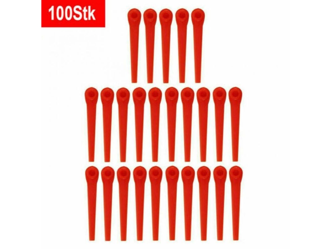 2026 100 Lâminas de Plástico de Repuesto para Cortacésped Gardena Easycut Li 18/23r Wfy