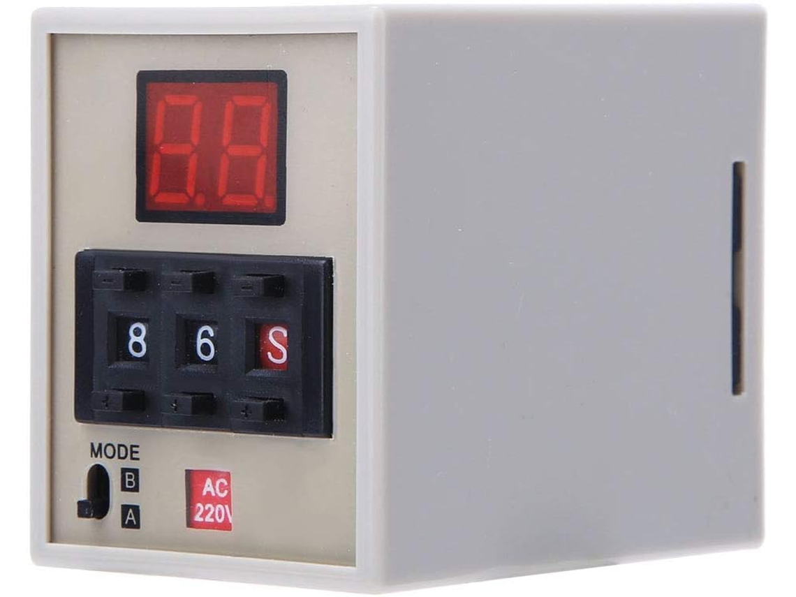 Relé Temporizador Garosa Ah3 Dm Ac220v Com Display Digital